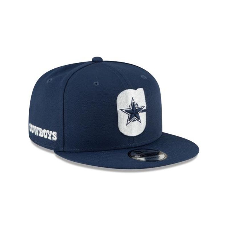 NFL Dallas Cowboys Logo Mix 9Fifty Snapback (NGM7995) - Blue New Era Caps